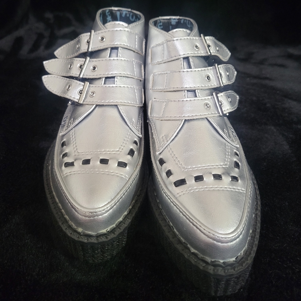 Tuk Platform Silver Metallic Bootie